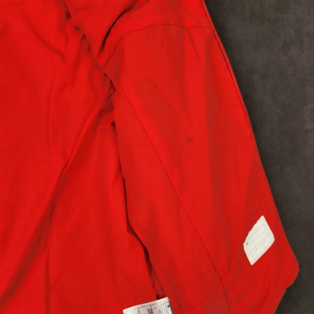 Spyder Superlite Jacket Kids Medium 10/12‎ Black Red Hooded Full Zip Lightweight